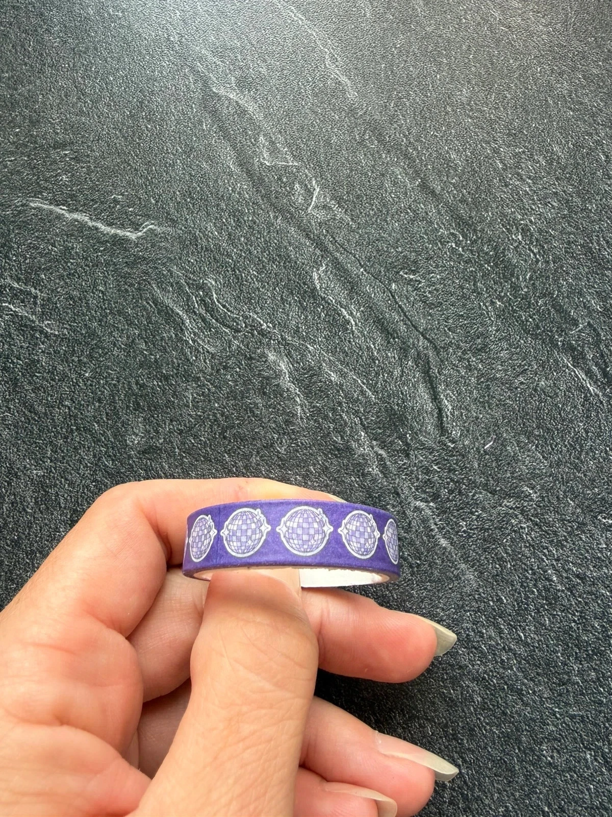 Ruban washi thème disco boule à facette loisir créatif
